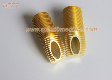 C68700 / C44300 Anti Corrosion Copper Alloy Spiral Finned Tube For Boat Heat Exchanger