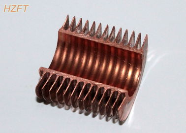Tube à ailettes intégral spirale de cuivre/de cuivre de nickel avec de hauts ailerons pour la chaudière de condensation