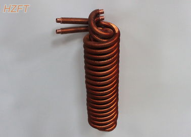 Échangeur de chaleur de cuivre intégré de bobine d'aileron pour les chauffe-eau Tankless avec le processus de expulsion