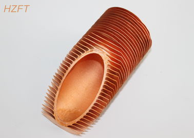 Tube d'aileron de cuivre/de cuivre intégré d'échangeur de chaleur de nickel avec la conduction thermique élevée