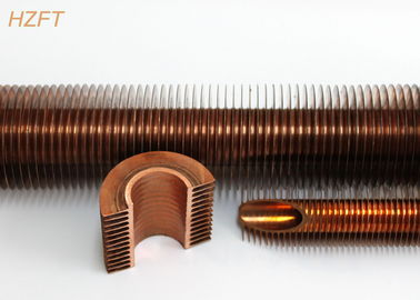 La chaleur échangeant le tube à ailettes en spirale de cuivre avec le processus de expulsion