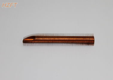 Tuyauterie de cuivre à ailettes en spirale pour le radiateur de la chaleur de LED, tube d'aileron expulsé