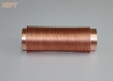 Tube à ailettes de cuivre de résistance de vibration pour les chaudières industrielles 0,3 | épaisseur d'aileron de 0.5mm